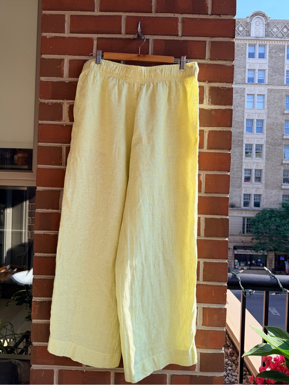 Lime Yellow Mix & Match Linen Set Large EUC - Picture 8 of 14